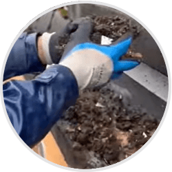 Leeds - removing dirt and soil from gutters