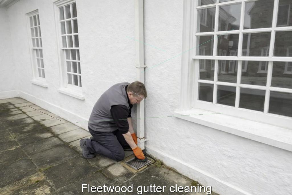Fleetwood gutter cleaning