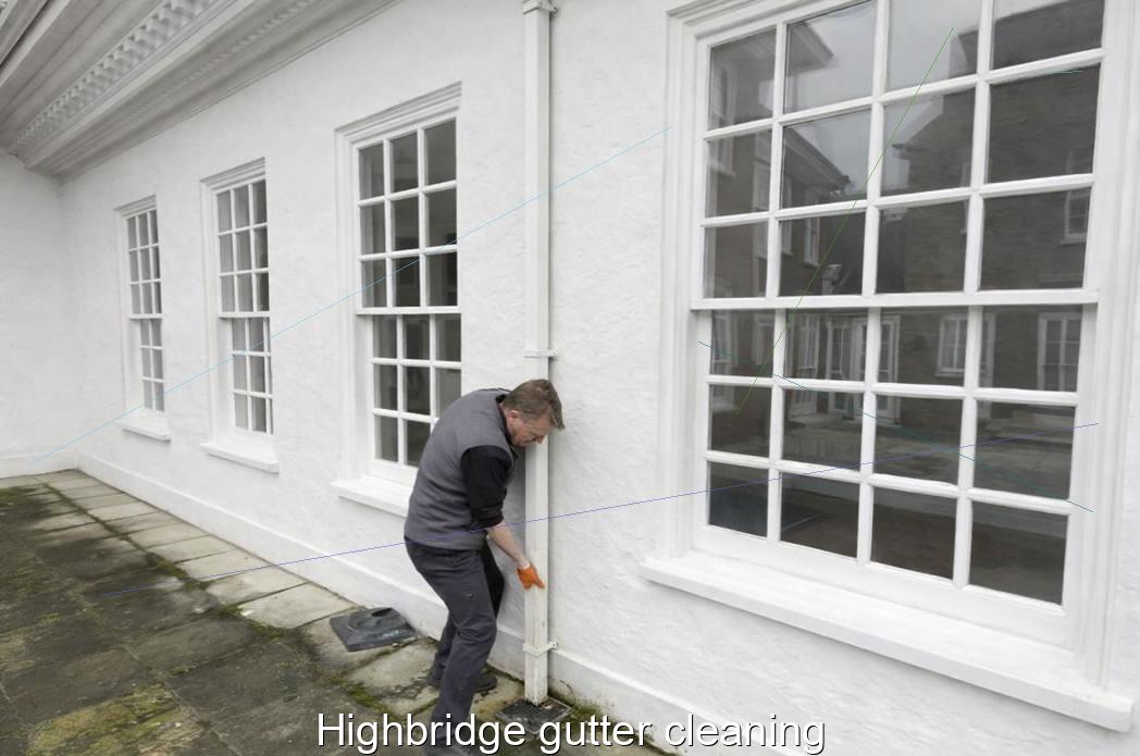 Highbridge gutter cleaning