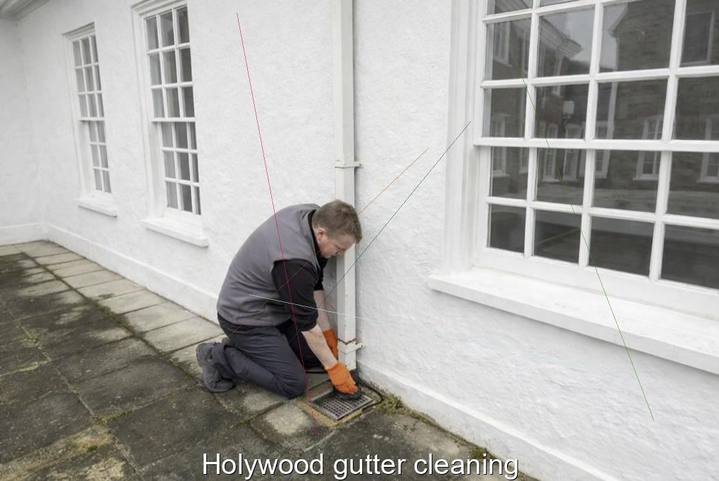 Holywood gutter cleaning
