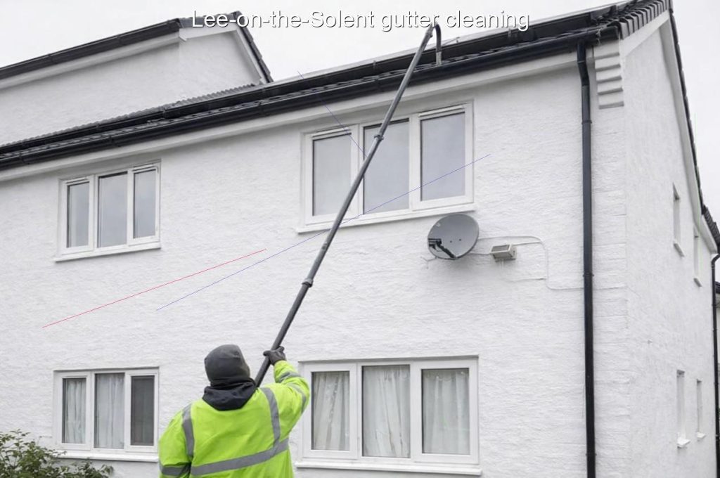 Lee on the Solent gutter cleaning
