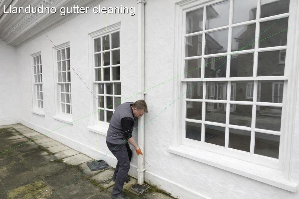 Llandudno gutter cleaning