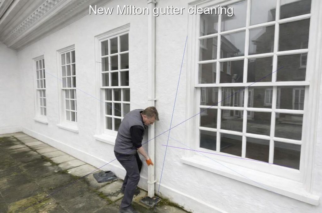 New Milton gutter cleaning