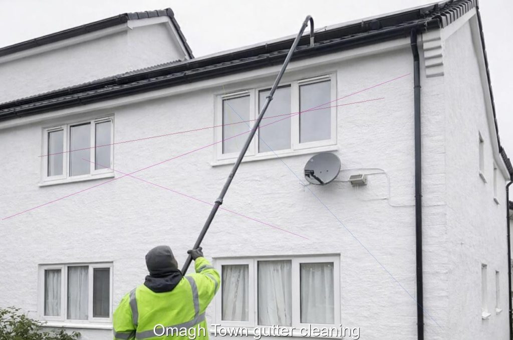 Omagh Town gutter cleaning