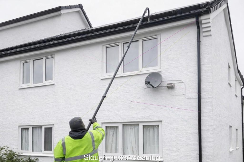 Slough gutter cleaning